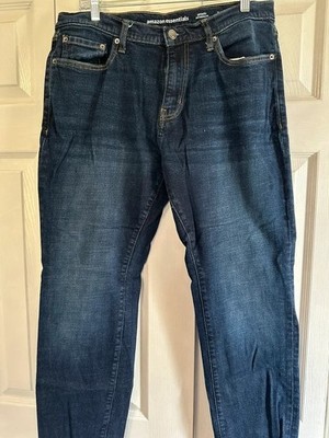 Amazon Essentials Athletic Fit Stretch Jeans Men s 34x30 Dark Wash Denim