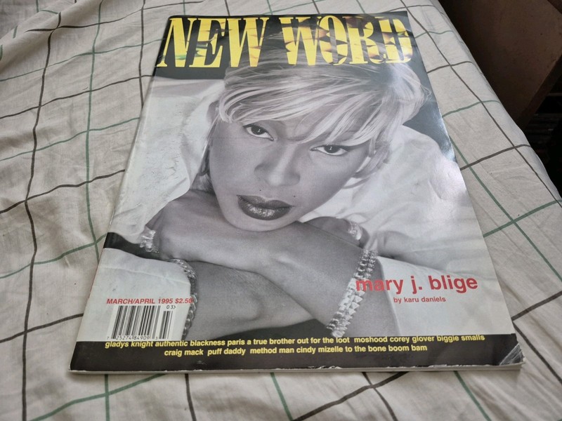 NEW WORD magazine (1995) Mary J Blige cover w/ Method Man Puff Daddy Craig Mack 