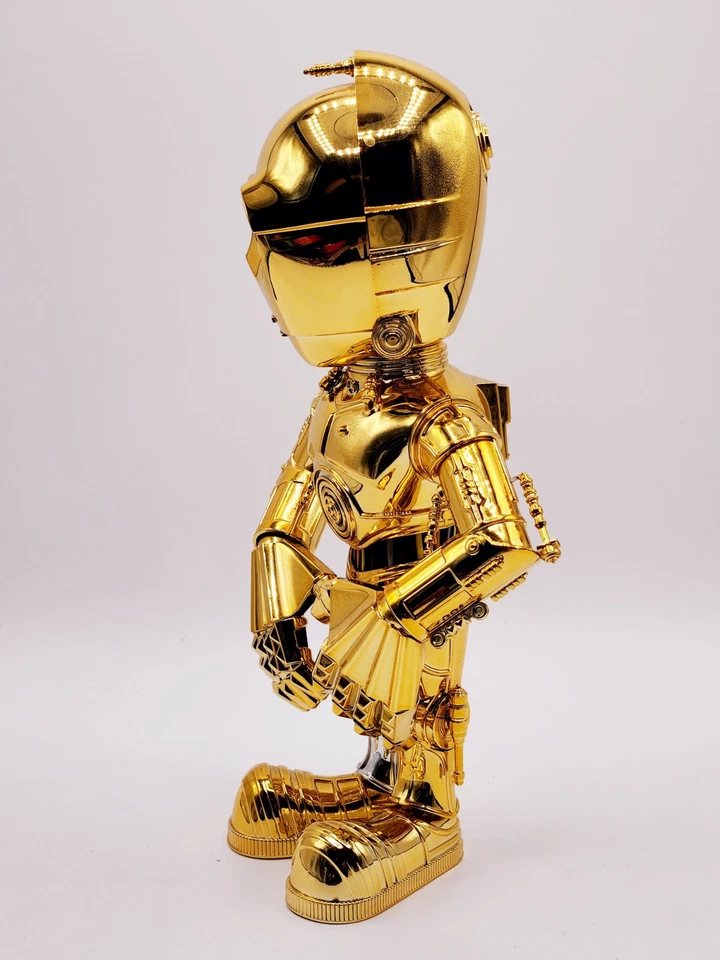 Figura dorada coleccionable Stsr Wars C-3PO Medicom Toy Tomy 2007 Foto 3 de 4
