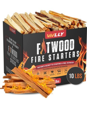 #ad #ad Vivlly 10lbs. Fatwood Fire Starter Pack – Firewood Lighter Kindling Sticks wood $30.99