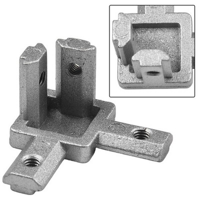 3 Way 90 Degree Internal Connector Connector Angle 2020 EU Aluminium Profile
