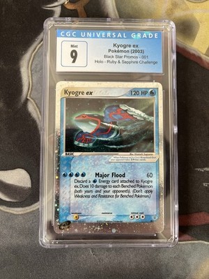 Kyogre ex - 001 (Nintendo Power Magazine) 001 Nintendo Holo CGC 9