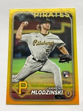 2024 Topps Series 1 Rookie Card Gold Foil Carmen Mlodzinski #31 Pirates B