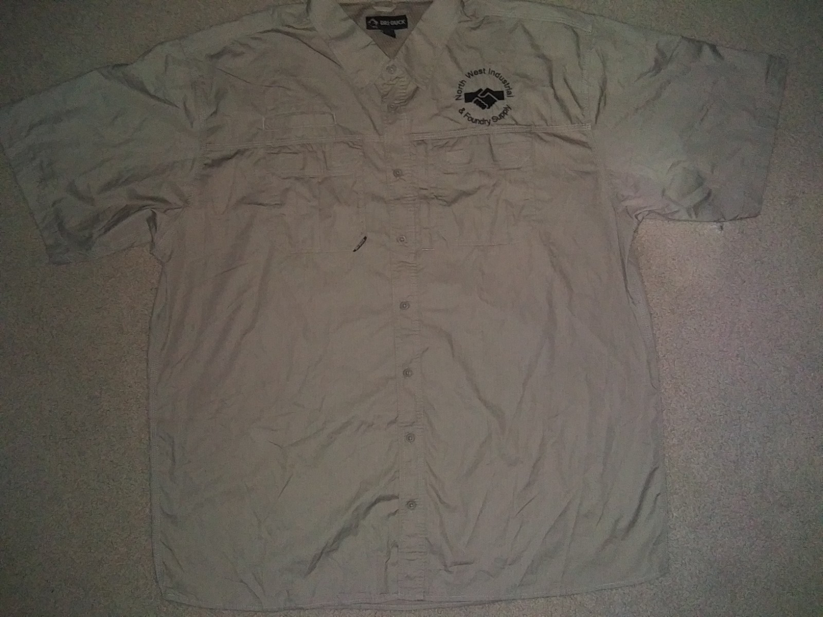 New Dri Duck Men's Shirt - Safari Style Dual Pocket Working Gear Layer Size 4XL