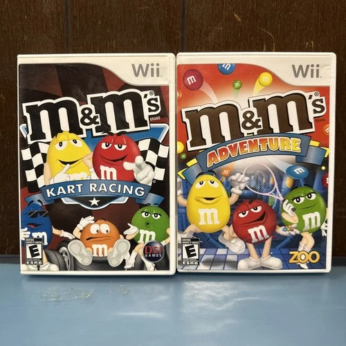 M&M's Kart Racing AND M&M’s Adventure Nintendo Wii, 2007) Complete and Tested