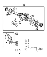 Genuine Mopar Axle Vent Hose 4854583AA