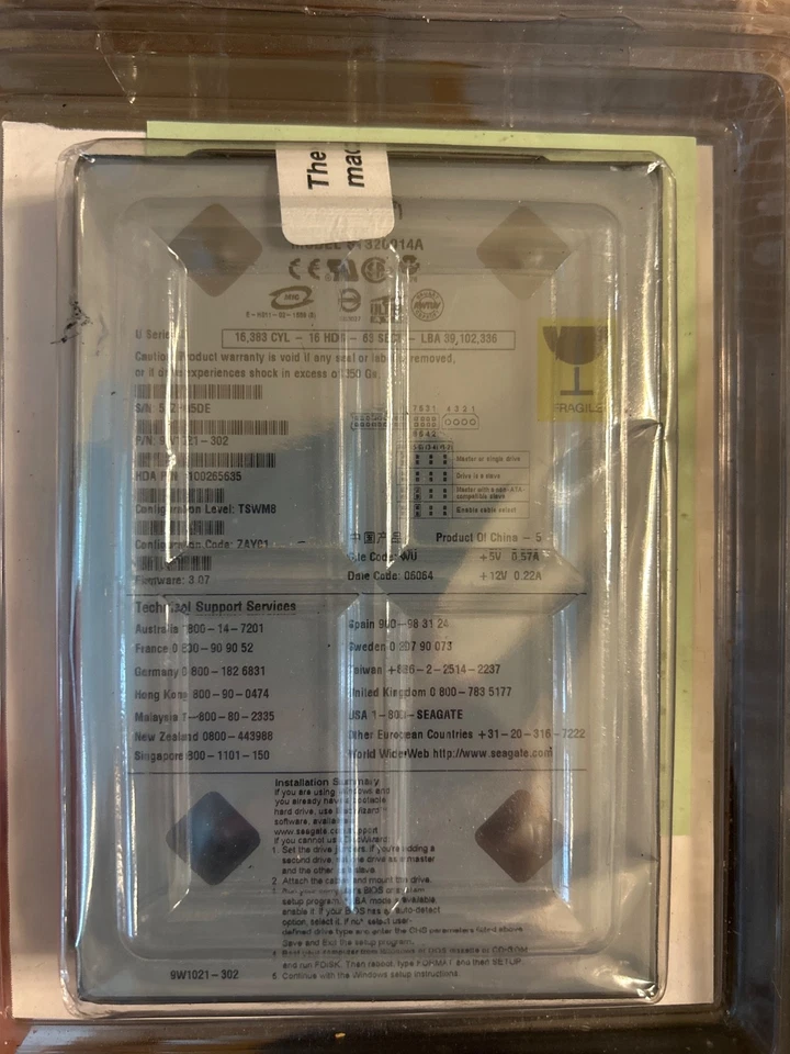 Seagate ST320014A 20gb hard drive - new in box - Image 3 of 3