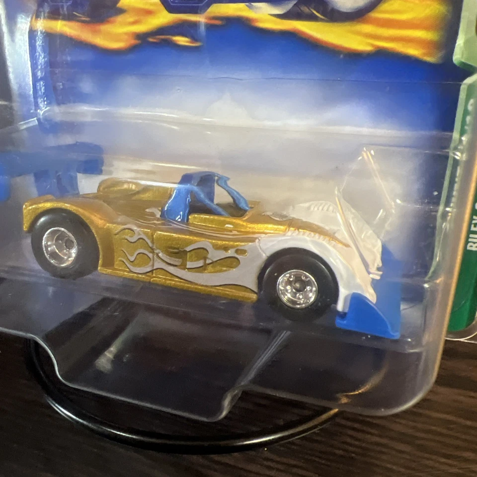 Neumáticos de goma Hot Wheels 2003 Treasure Hunt Riley & Scott MK III RAROS 8 de 12 sin usar, en caja Foto 4 de 4