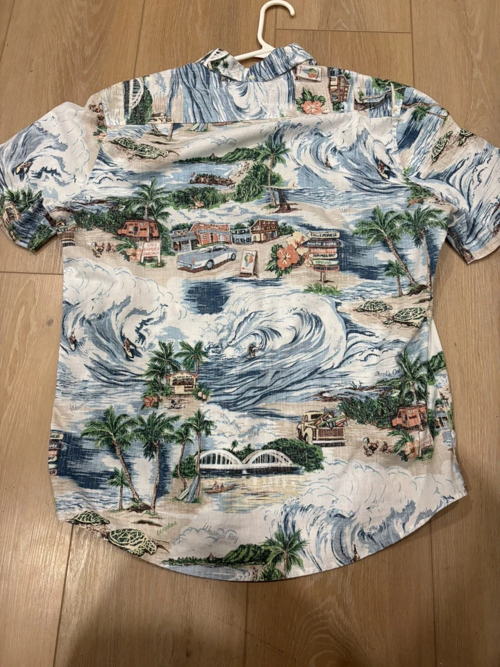 Reyn Spooner Tailored Fit North Shore Classic Aloha Shirt Size L - Image 2 of 4