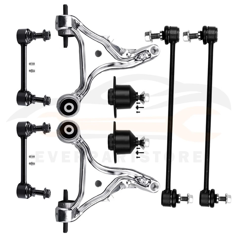 Kit de 8 barras estabilizadoras de rótula de brazo de control inferior delantero para Volvo S60 2001-2004 Foto 2 de 4