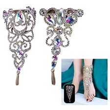 Women Belly Dance Anklet Shiny Rhinestones Lightweight Jewelry Accessories for
