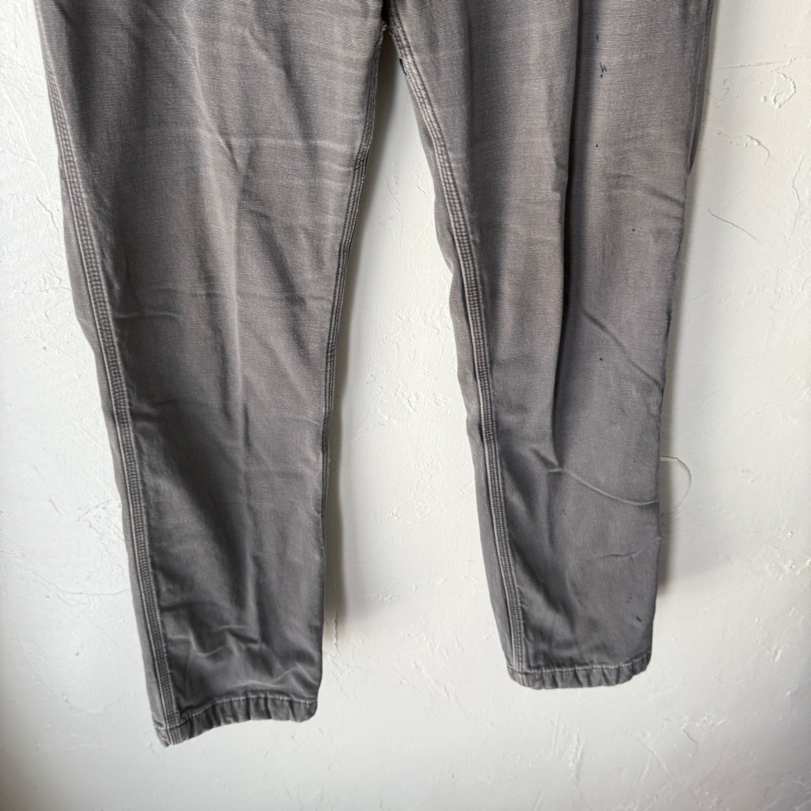 Carhartt Mens Rugged Flex Relaxed Fit Canvas Work Pants 33x32 Gray thumbnail 3