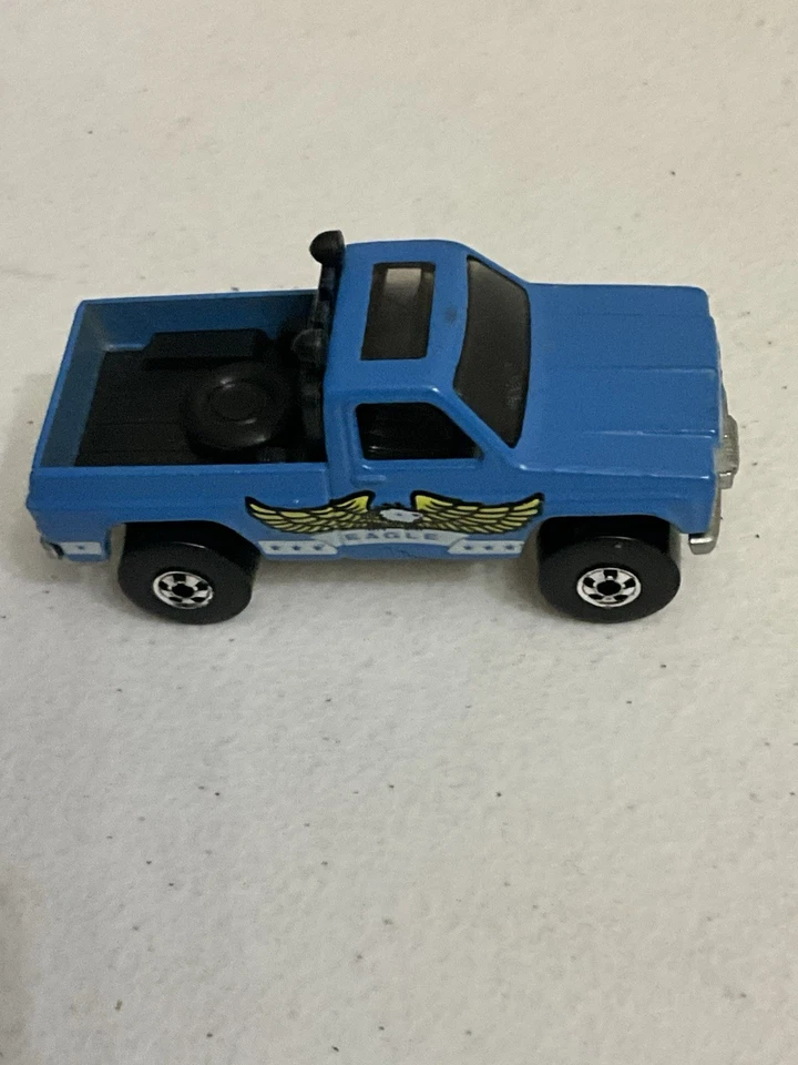 Camioneta pickup Mattel Hot Wheels 1977 vintage azul Blackwall Eagle fundida a presión Foto 2 de 4