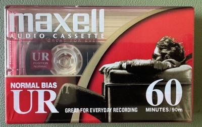 Maxell UR60 Audio Cassette Tapes  60 Minute Normal Bias New