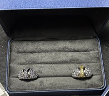 [VINTAGE ESTATE] Matching Pair of  Pavé style Tanzanite Silver Cocktail Rings