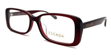 NEW ESCADA ES6005 T01 TRANSPARENT WINE RED AUTHENTIC EYEGLASSES 53-16-142