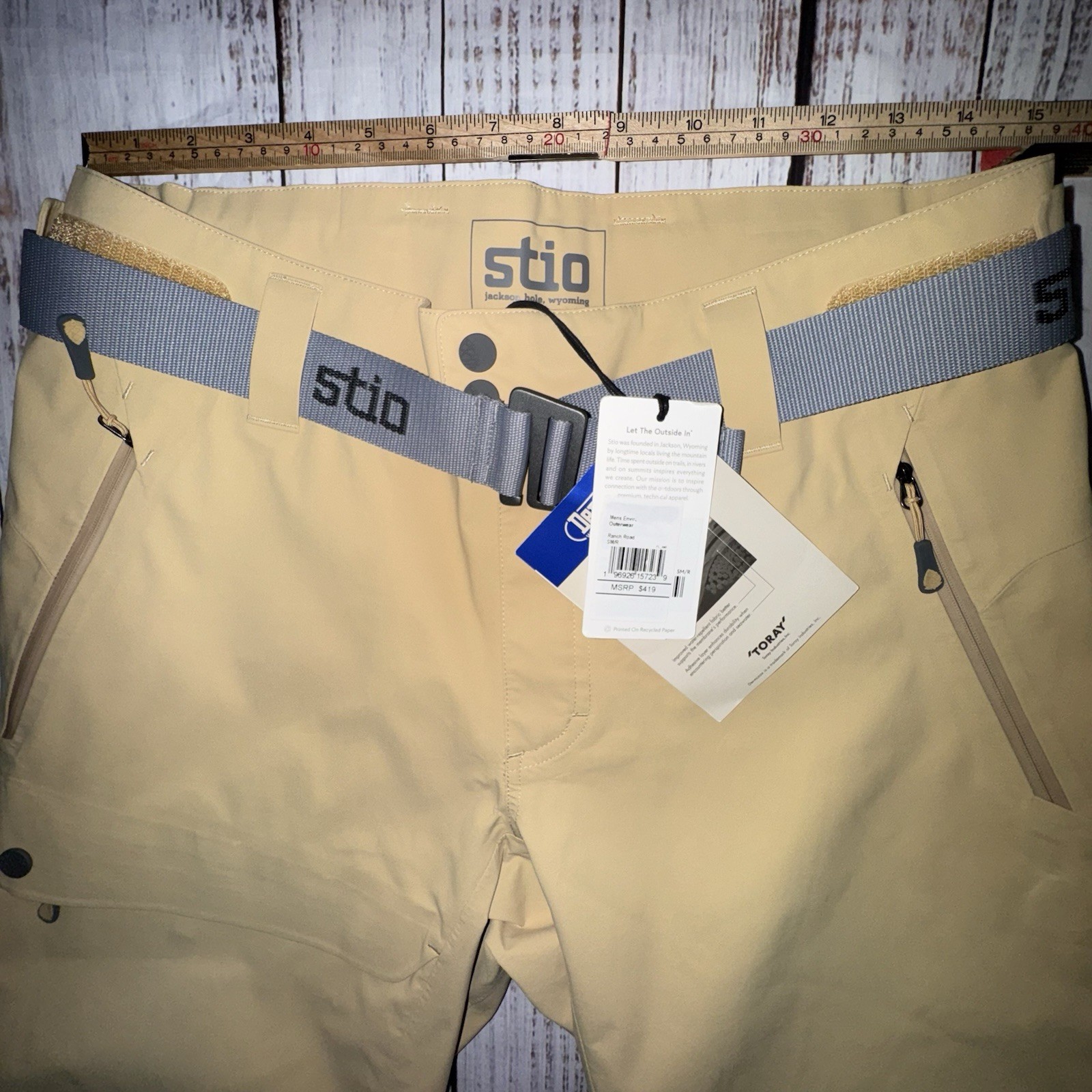 Stio Men's Environ Pant Ranch Road New With Tags $419 MSRP Size Small