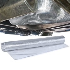 Auspuff Thermo Hitzeschutz Matte Alu Keramik selbstklebend 1,5mm 50cmx50cm 500&deg;C