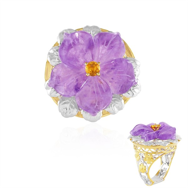 Amethyst Silber Ring, Brasilianischer Herkunft- Echtschmuck-image