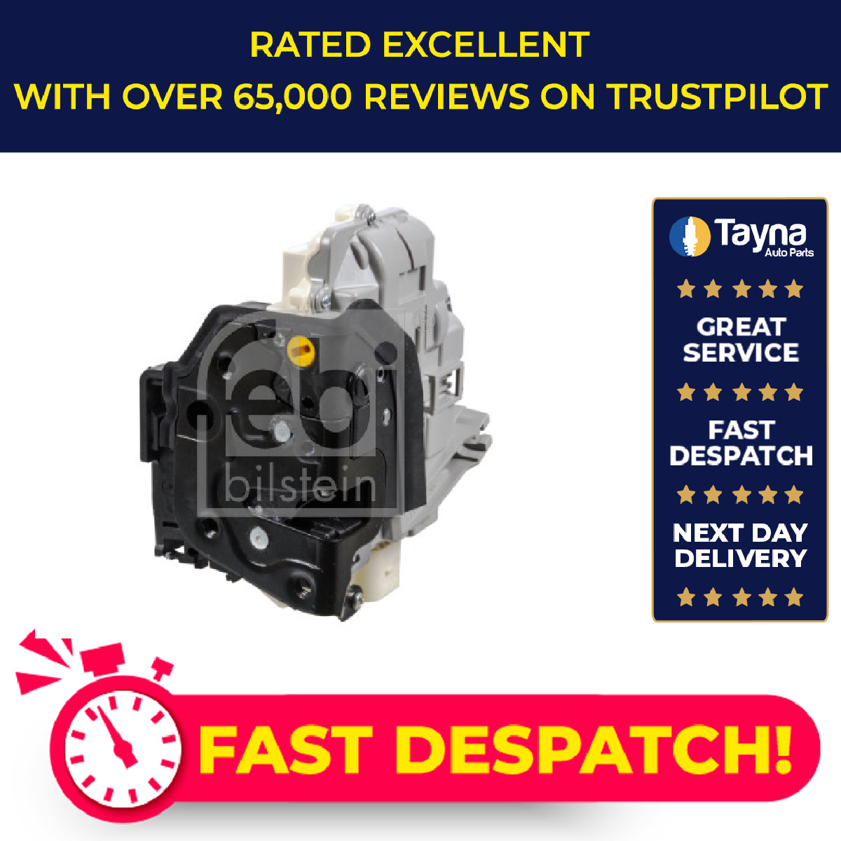 Door Lock fits VW PASSAT Rear Left 05 to 15 3C4839015A VOLKSWAGEN Febi Quality