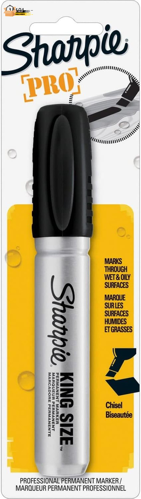 Pro King Size Permanent Marker, Black (1511PP)