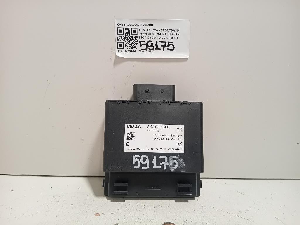 CENTRALINA START E STOP PER AUDI A5 Sportback (8TA) 8K0959663 CGLC diesel 1968