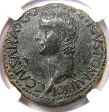 Gaius Caligula AE As Copper Roman Coin 37-41 AD - Certified NGC Choice VF