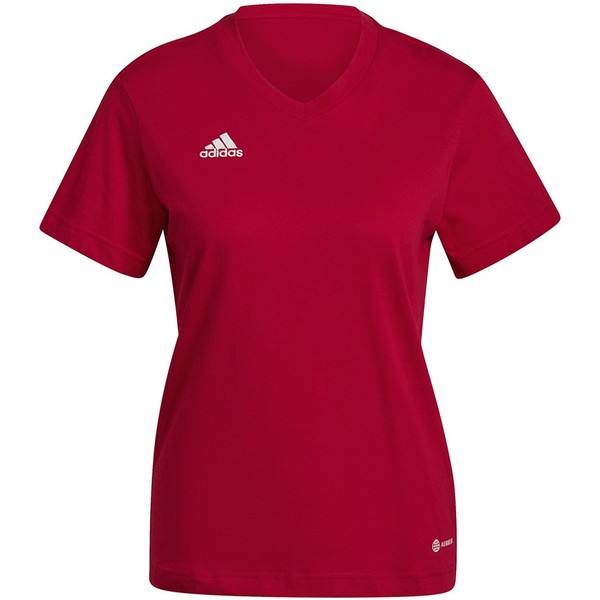 Koszulka Damska Adidas Entrada 22 Tee Czerwona HC0441 Xs Adidas Teamwear-image