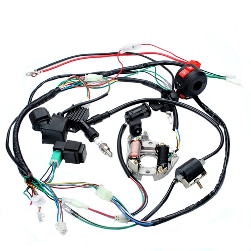 Electric Wiring Harness Wire Loom CDI Stator For 50 70 90 110 125CC QUAD ATV - Picture 8 of 20