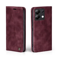 Handy HüLle FüR Xiaomi Redmi Note 13 Klapp Magnet Smartphone Cover Case Rot