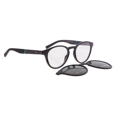 Tommy Hilfiger Polarized Green Clip-On Oval Men's Eyeglasses TH 1902/CS 0807/UC