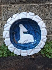 Vintage MCM Erik Ploen Ceramic Ashtray Norway Studio Pottery