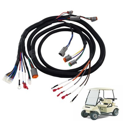 Club Car DS Golf Cart Wiring Harness 48V 250A Controller Black