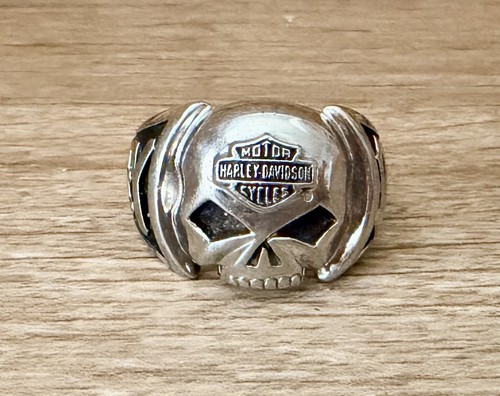 Harley-Davidson Men's MOD Stainless Steel Willie G Skull Ring SZ. 10 - Picture 2 of 7