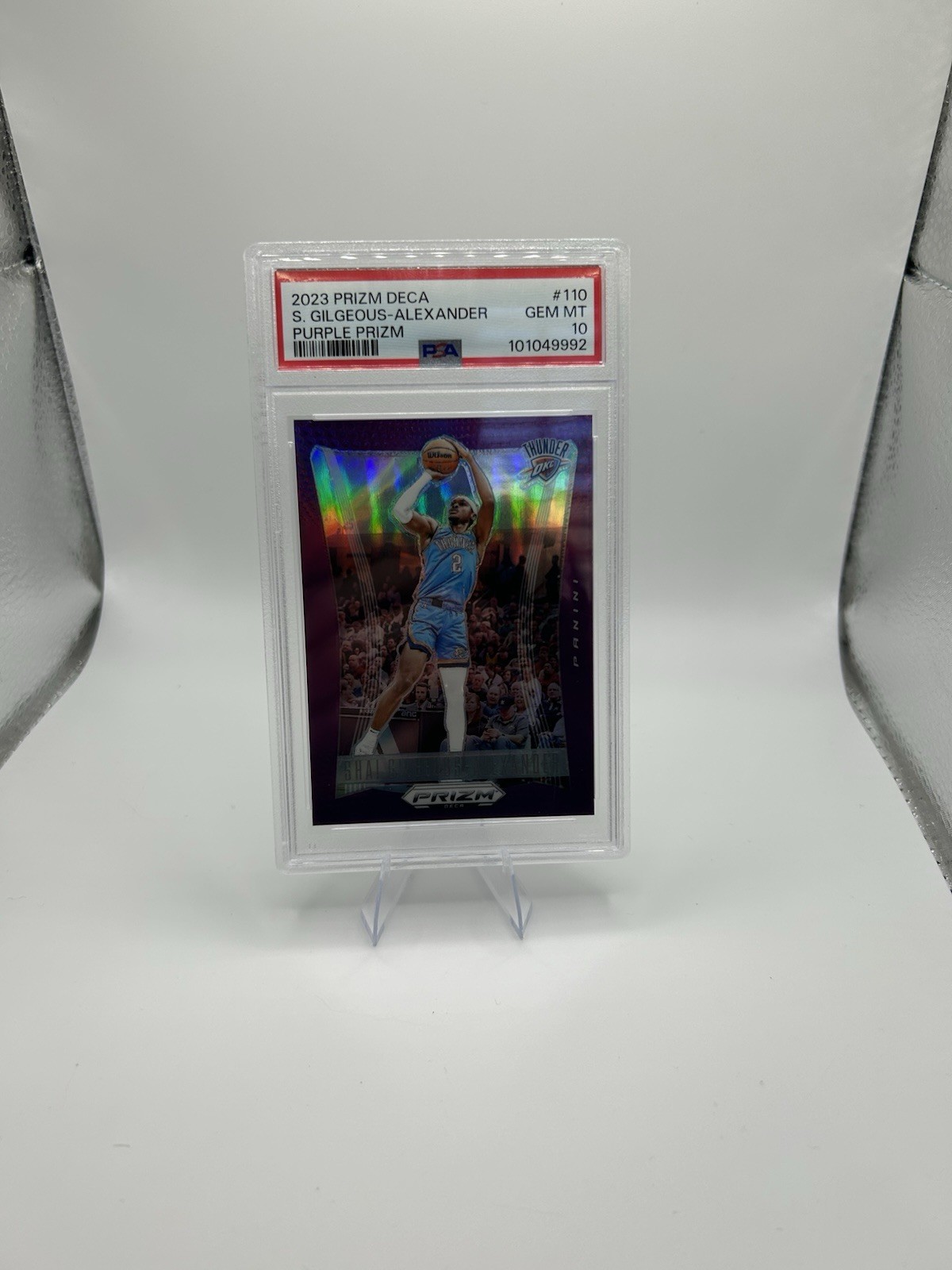 2023-24 Panini Prizm Deca - Shai Gilgeous-Alexander #110 Purple Prizm /99