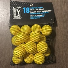 New PGA Tour Golf Foam Practice Balls Yellow