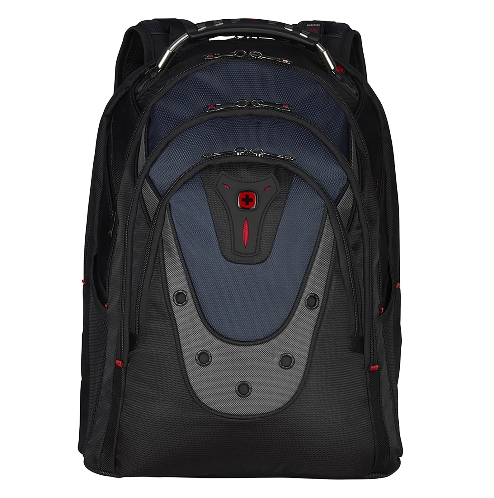 Ibex 17 inch Laptop Backpack, Men's and 's Laptop Bag, Black/Gray/Blue