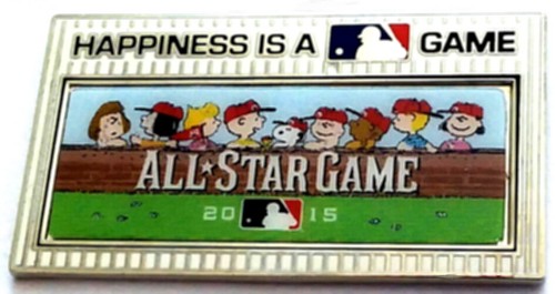 ALL Star GAME 2015 Pins Snoopy and Peanuts Gang Happiness is a MLB Baseball