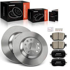 A-Premium Rear 300mm Brake Discs & Brake Pads for Audi Q3 Seat Alhambra VW 7N1