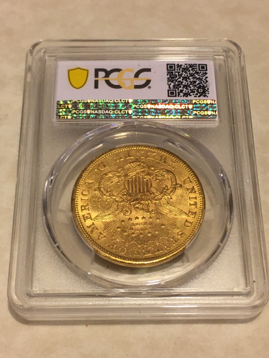 1869-S AU55 PCGS Liberty Double Eagle $20 Gold Coin nice coin nice