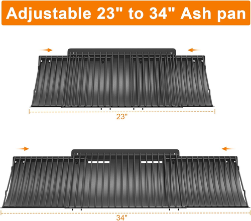 Universal Ash Pan w/Fire Hanger, for Chargriller Charcoal 1224, 1324, 2121, 2222 - Picture 3 of 11