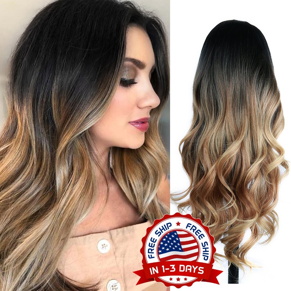 Pelucas De Mujer Naturales Sinteticas Colores Rubia Cabello Peluca Pelo Frontal