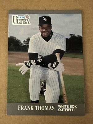 #ad #ad 1991 Fleer Ultra #85 Frank Thomas Chicago White Sox HOF $1.48