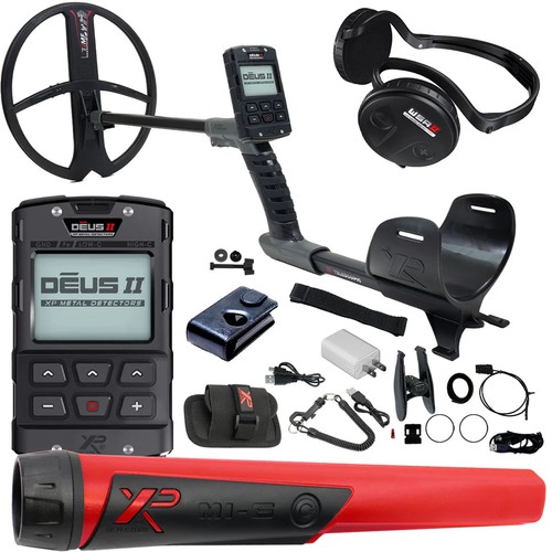 XP DEUS II Fast Multi Frequency RC Metal Detector, MI-6 Pinpointer, and WSAII