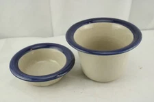 Set 2 Piece Planter Brinker Pots Studio Pottery  Bowls Nesting