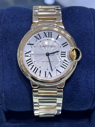Cartier Ballon Bleu 36mm Midsize 3003 W69004Z2 18K Rose Gold W...