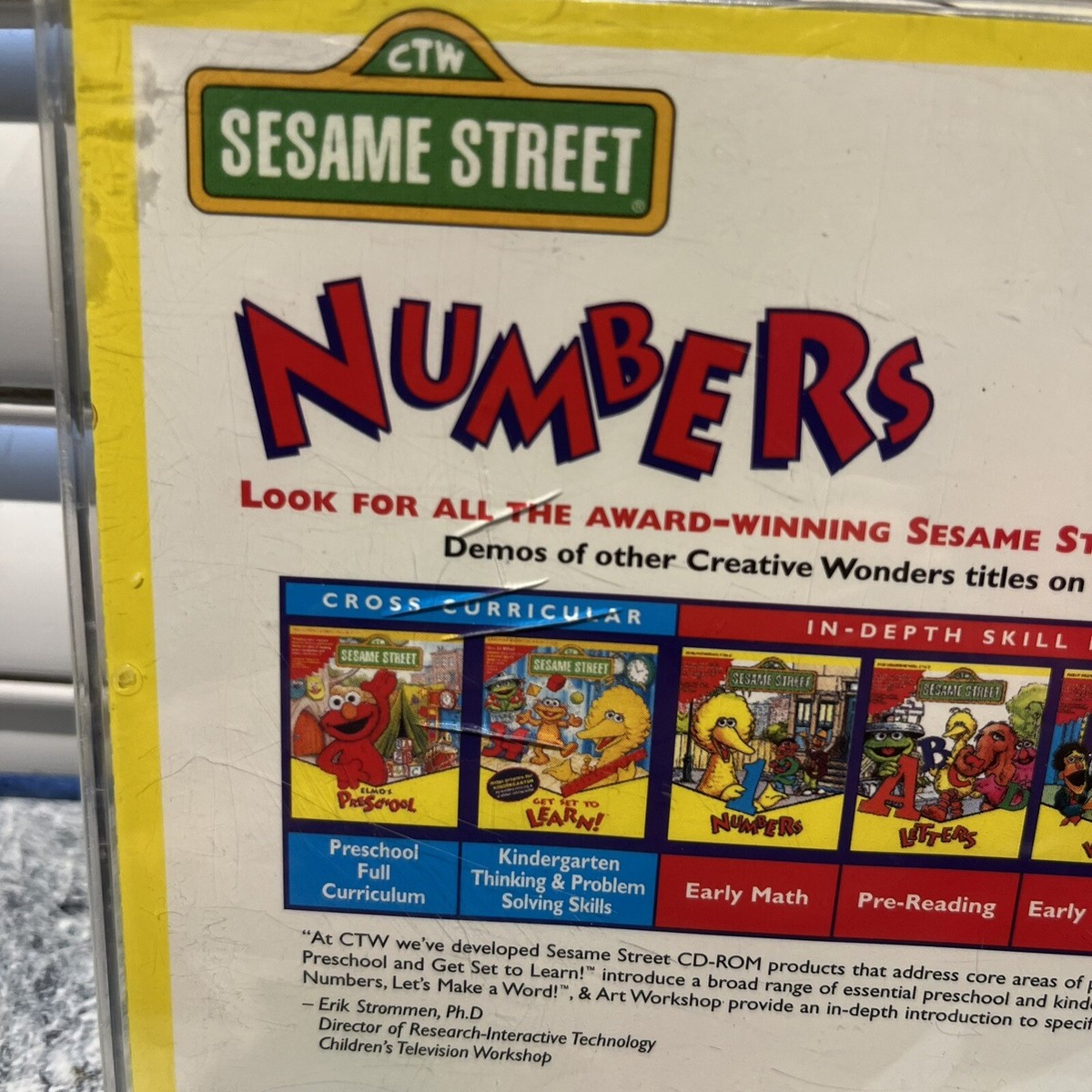Sesame Street Numbers Windows PC CD-ROM w/ User's Guide EA