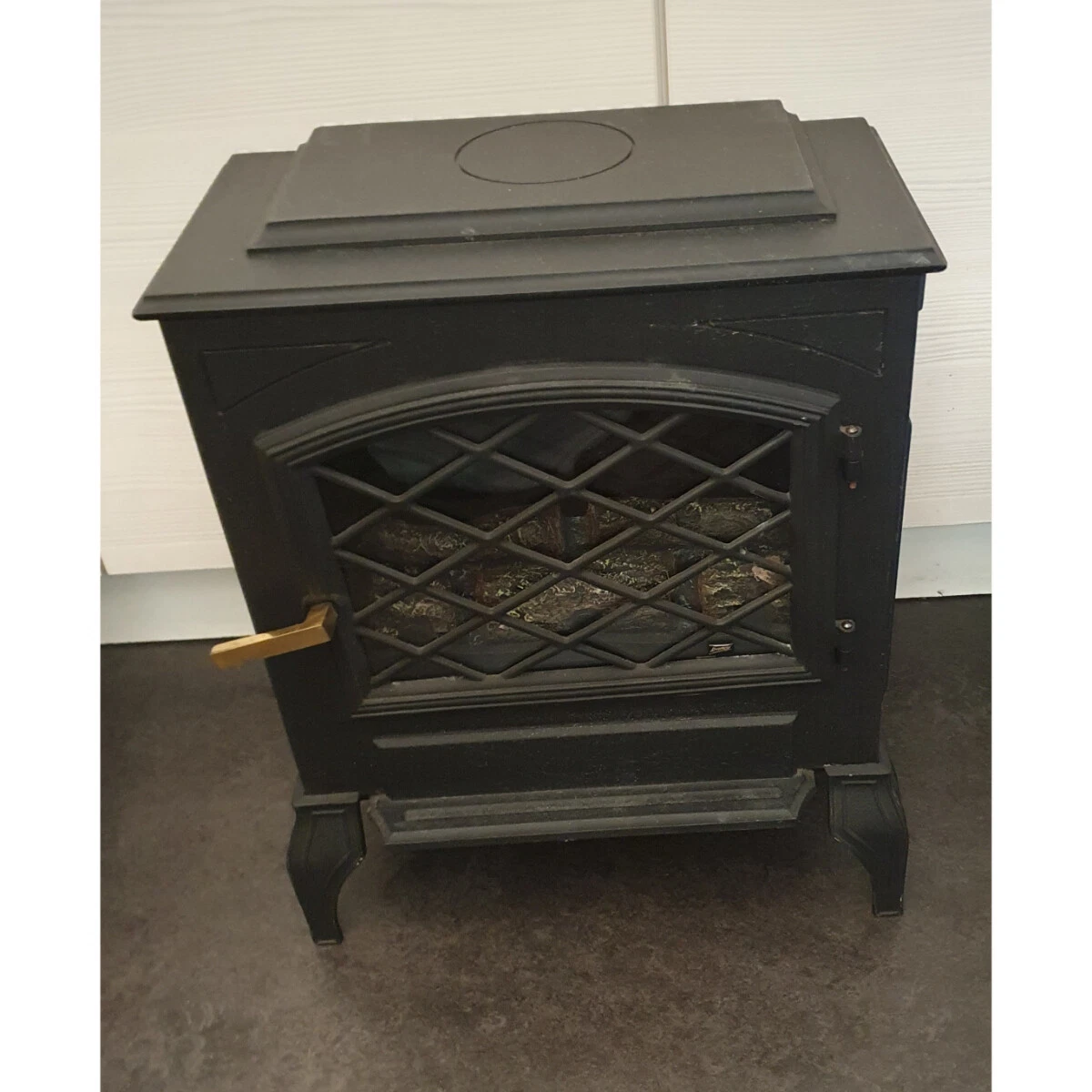 Burley 129 Black 230V 50Hz 2000W Electric Fireplace Fire Wood Flame Stove  Heater | eBay