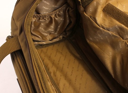 El Portal 17”to 23" Expandable Canvas Duffle Travel Bag Brown High Quality - Picture 21 of 23