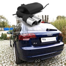 Ulter Sportauspuff ESD Audi A3 Typ 8P Sportback 2.0l TSI quattro links 2x70mm